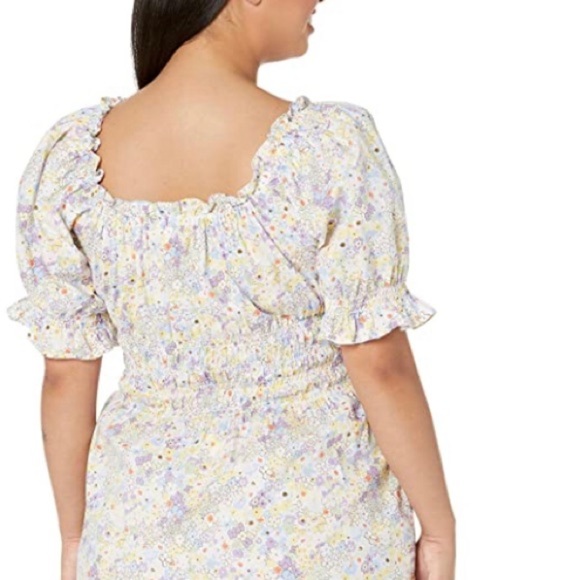 Levi's Women's Verenne Caitlyn Floral Cloud Dancer Cotton Mini Dress size XS new - Picture 6 of 7